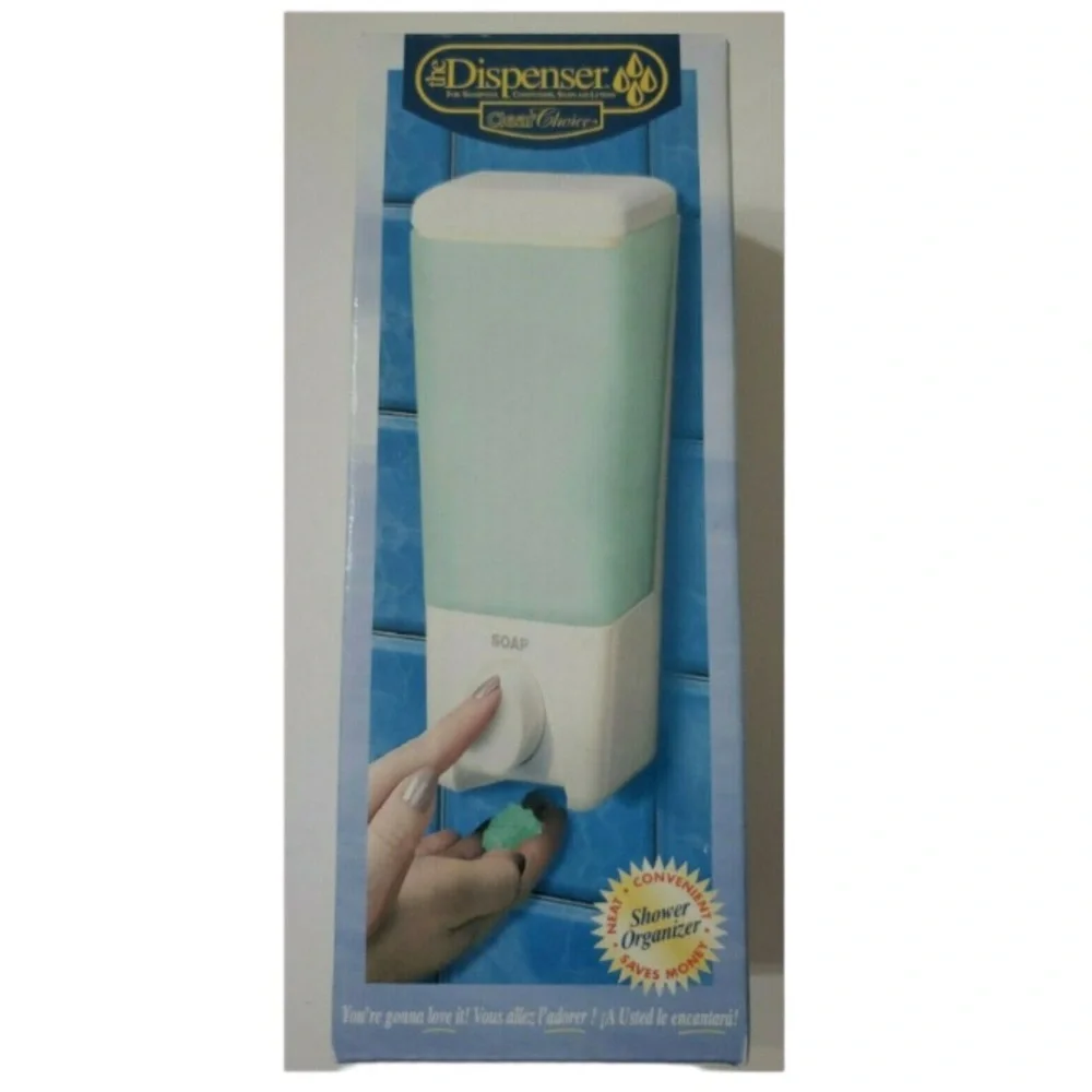 Better Living Dispenser Clear/White Choice, 1 Chamber, Soap or Shampoo. 72150